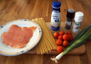 Mahlzeit - Spaghetti mit Lachs-Sahne-Sauce - Die Zutaten - FemNews.de